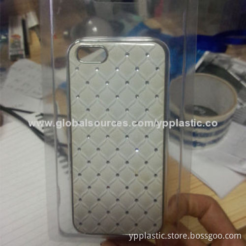 Case for iPhone 5, clam-shell package box, heat seal service is available, custom printed cardboard
